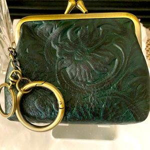 Patricia Nash coin purse new never used green